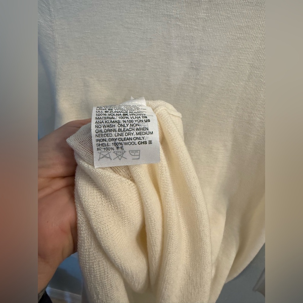 & other stories Cream Turtleneck wool Sweater nwt - Picture 5 of 7
